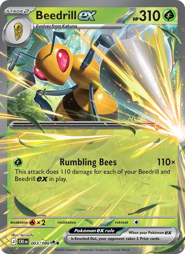 Beedrill ex, Chaos Rising No. 003