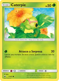 Caterpie, Ombre Infuocate No. 1 Normal