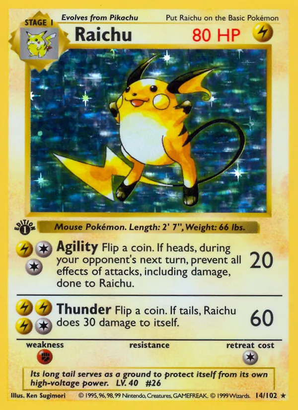 Raichu, Base Set No. 14