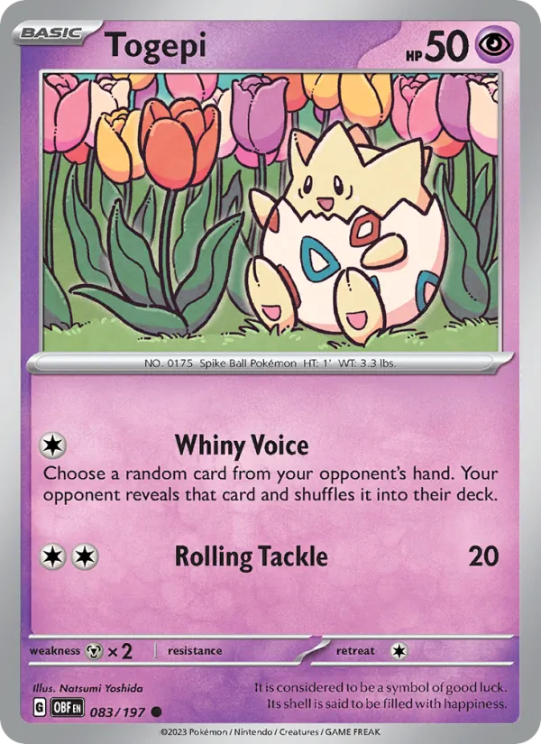 Togepi, Obsidian Flames No. 083
