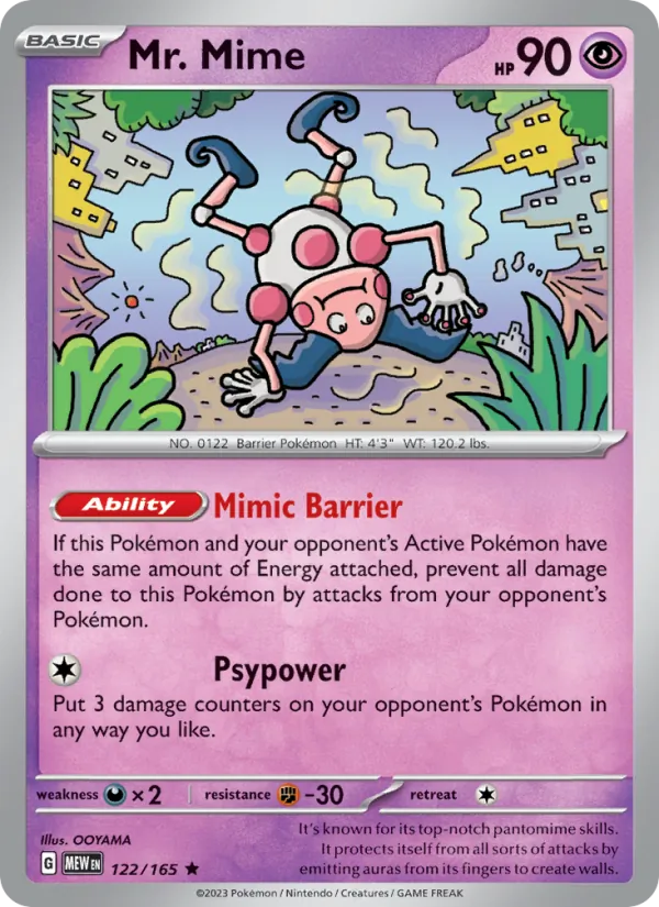 Mr. Mime, 151 No. 122