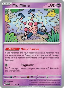 Mr. Mime, 151 Nº 122 Holo