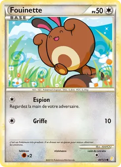Fouinette, HeartGold SoulSilver Nº 80 Normal