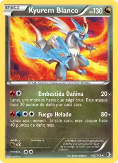 Kyurem Blanco, Fronteras Cruzadas No. 102 Normal