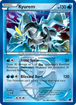 Kyurem, Plasma Freeze No. 31 Normal