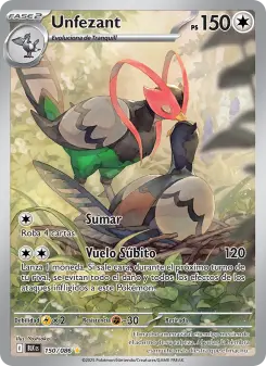 Unfezant, Fulgor Negro No. 150 Holo