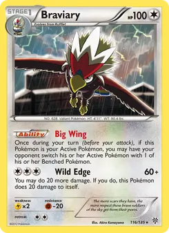Braviary, Plasma Storm No. 116 Normal