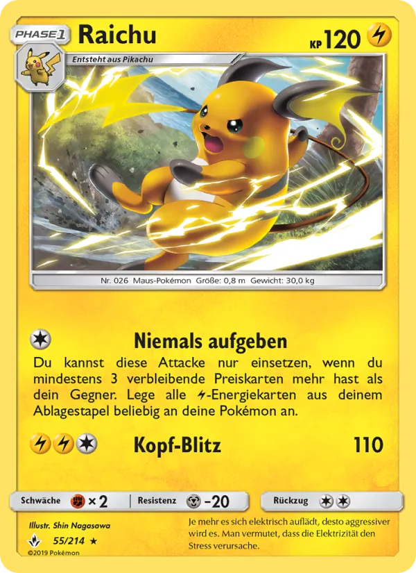 Raichu, Kräfte im Einklang Nº 55
