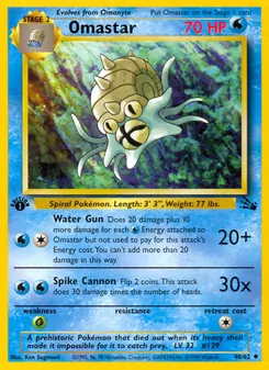 Omastar, Fossil No. 40 Normal