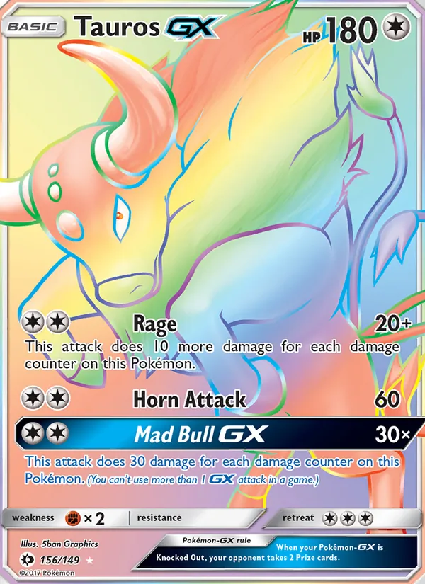 Tauros GX, Sun & Moon Nº 156
