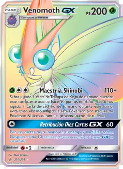 Venomoth GX, Vínculos Indestructibles No. 216 Normal