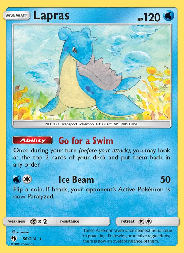 Lapras, Lost Thunder No. 56