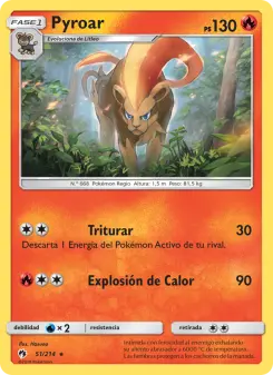 Pyroar, Truenos Perdidos No. 51 Normal
