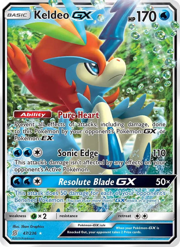 Keldeo GX, Unified Minds Nº 47