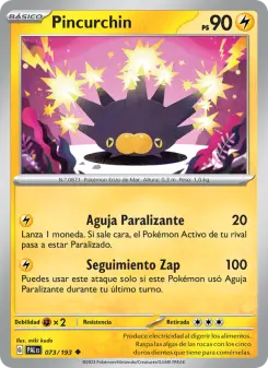 Pincurchin, Evoluciones en Paldea Nº 073 Normal