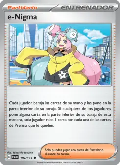 e-Nigma, Evoluciones en Paldea No. 185 Normal