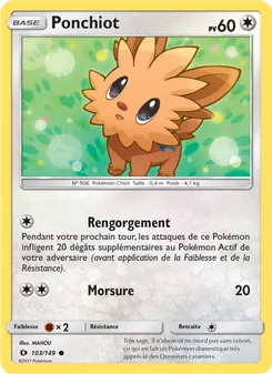 Ponchiot, Soleil et Lune No. 103 Normal