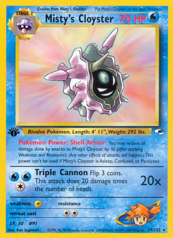 Misty's Cloyster, Gym Heroes Nº 29