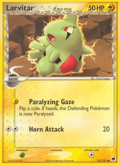 Larvitar δ, Dragon Frontiers Nº 52 Normal