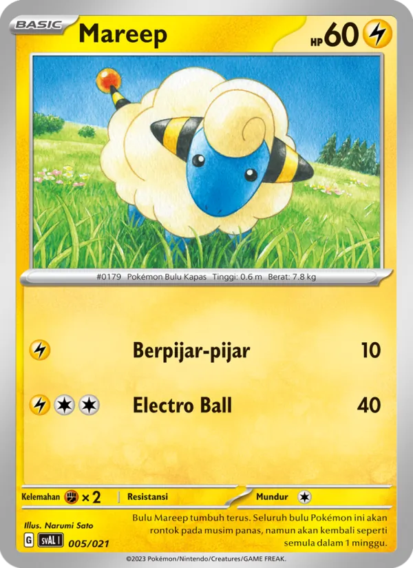 Mareep, Sprigatito & Lucario ex Nº 005
