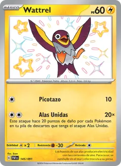 Wattrel, Destinos de Paldea No. 145 Holo