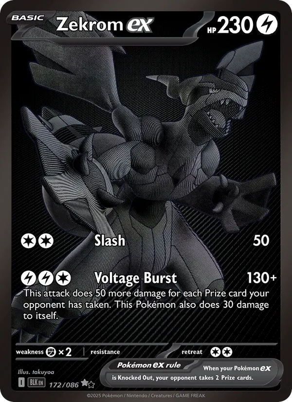 Zekrom ex, Black Bolt Nº 172