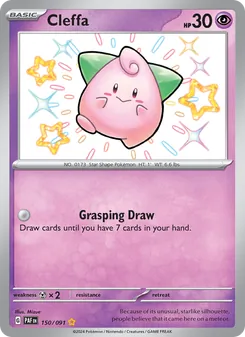 Cleffa, Paldean Fates Nº 150 Holo