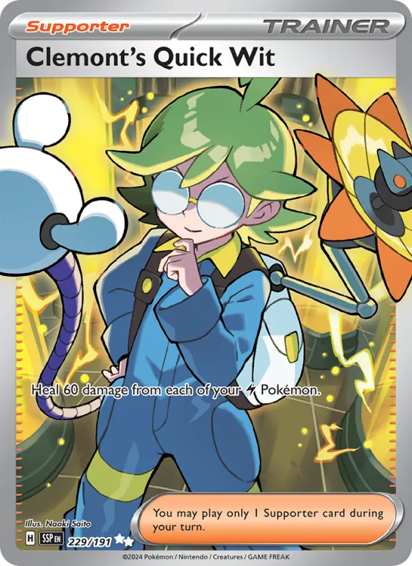 Clemont's Quick Wit, Surging Sparks Nº 229