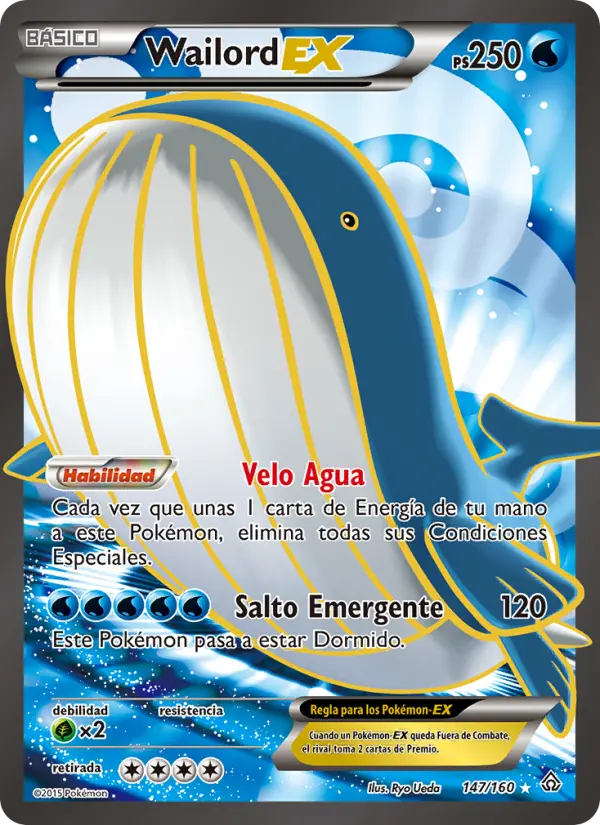 Wailord EX, Duelos Primigenios Nº 147