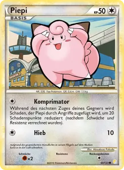 Piepi, HeartGold SoulSilver Nº 60 Normal