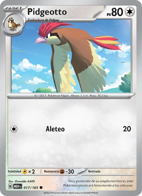 Pidgeotto, 151 No. 017