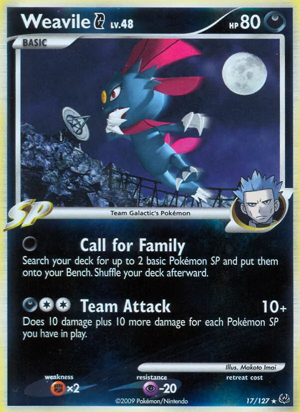 Weavile G, Platinum Nº 17