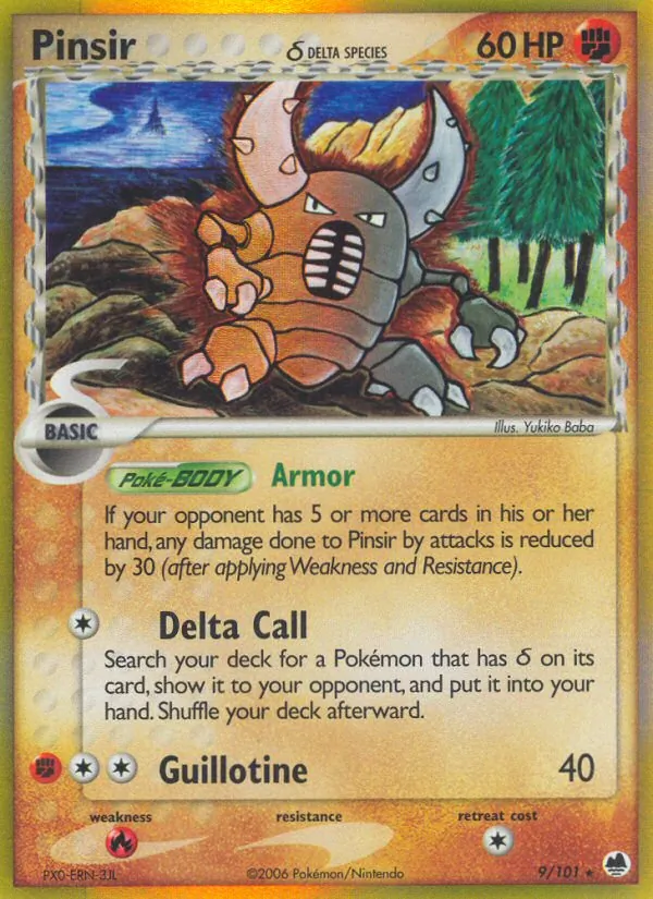 Pinsir δ, Dragon Frontiers Nº 9