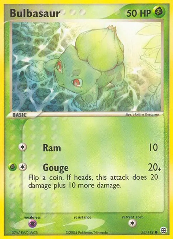 Bulbasaur, FireRed & LeafGreen No. 55