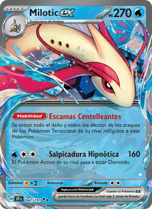 Milotic ex, Chispas Fulgurantes No. 042