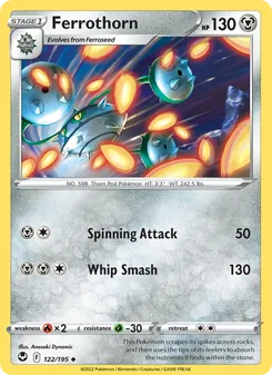 Ferrothorn, Silver Tempest No. 122 Normal
