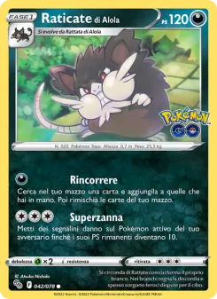 Raticate di Alola, Pokémon GO Nº 042 Normal