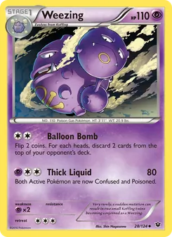 Weezing, Fates Collide Nº 28 Normal