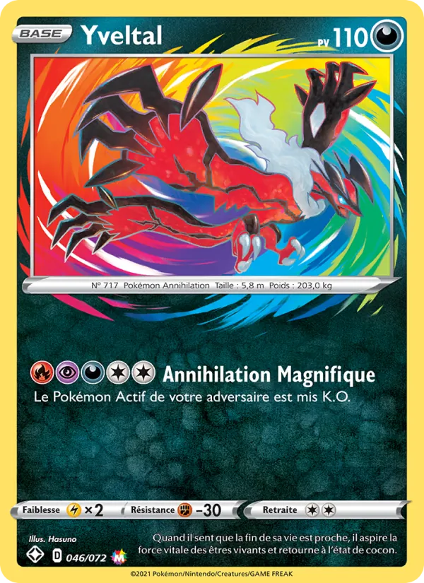 Yveltal, Destinées Radieuses Nº 46