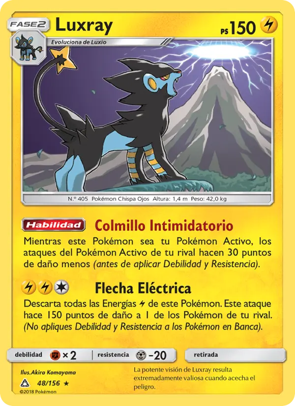 Luxray, Ultraprisma Nº 48