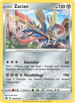 Zacian, SCSC Promokarten No. SWSH033 Holo