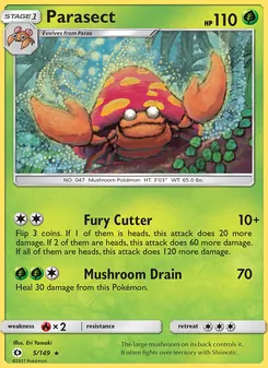 Parasect, Sun & Moon No. 5