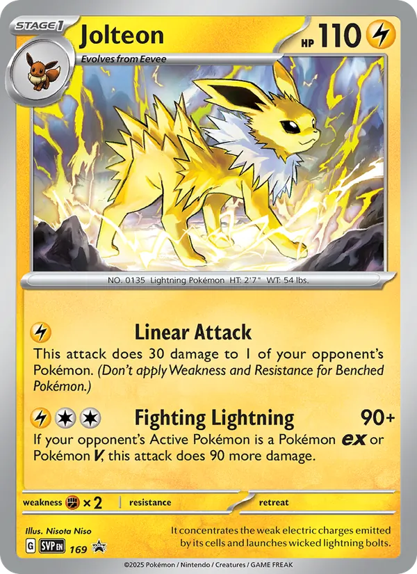 Jolteon, SVP Black Star Promos Nº 169