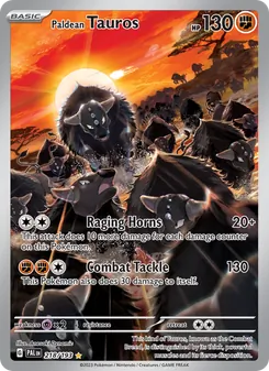 Paldean Tauros, Paldea Evolved No. 218 Holo