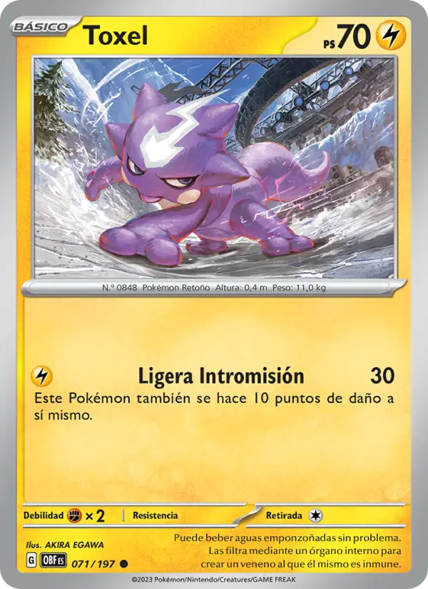 Toxel, Llamas Obsidianas Nº 071
