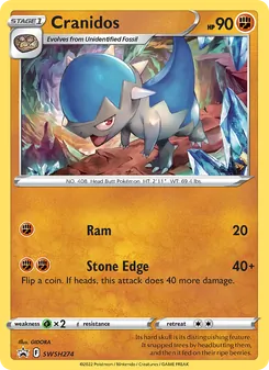Cranidos, SWSH Black Star Promos No. SWSH274 Normal