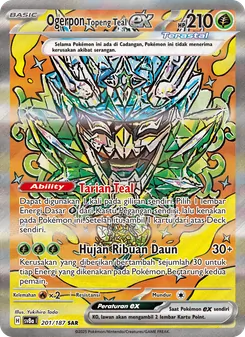 Ogerpon Topeng Teal ex, Festival Terastal ex No. 201 Normal