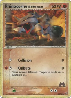 Rhinocorne de Team Magma, EX Team Magma vs Team Aqua Nº 68 Normal