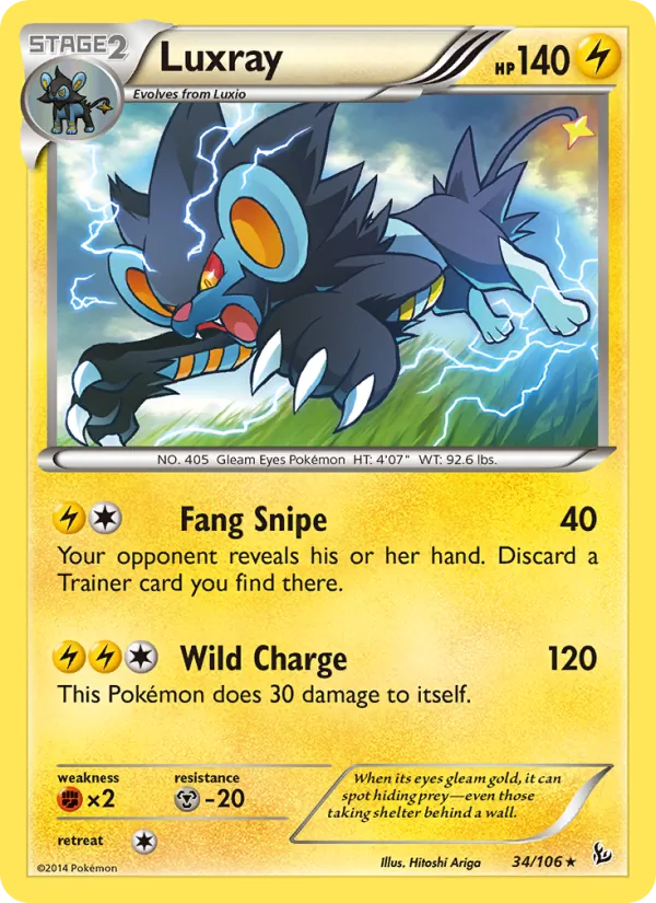 Luxray, Flashfire Nº 34