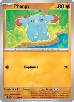 Phanpy, Stürmische Funken Nº 102 Normal